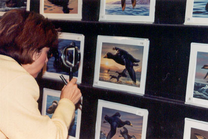 Duck Stamp judge Rita Dumaine